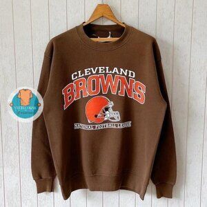 Cleveland Browns 1998 Browns NFL Sport Shirt Sweatshirt Retro brown